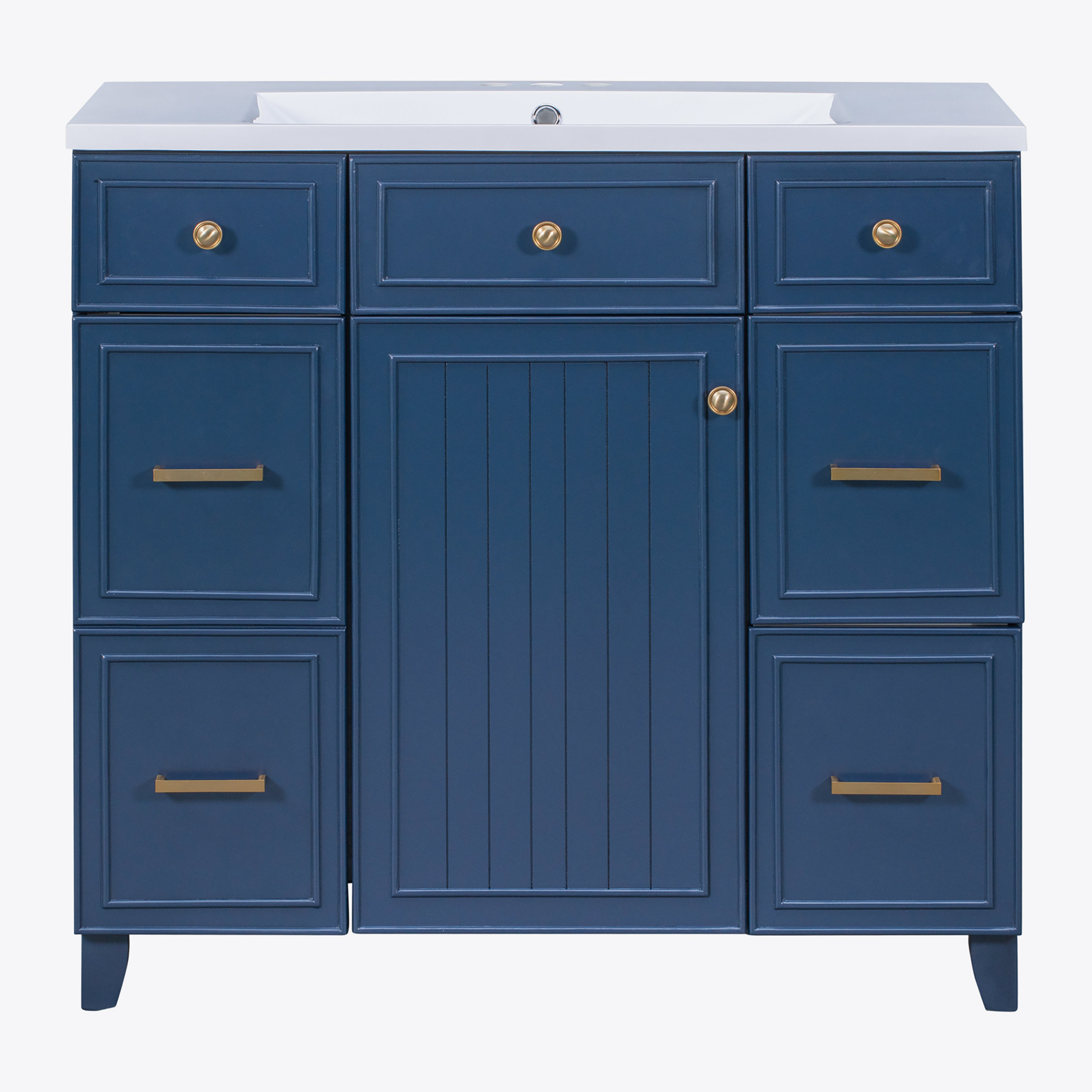 Winston Porter 36" Bathroom Vanity with Sink Top Combo Set